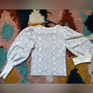 Express Snakeskin Print Sweater - Size S